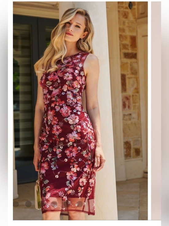Adrianna Papell Dresses & Skirts - Adrianna Papell
Women's Embroidered Floral Midi Dress sz 8 NWT